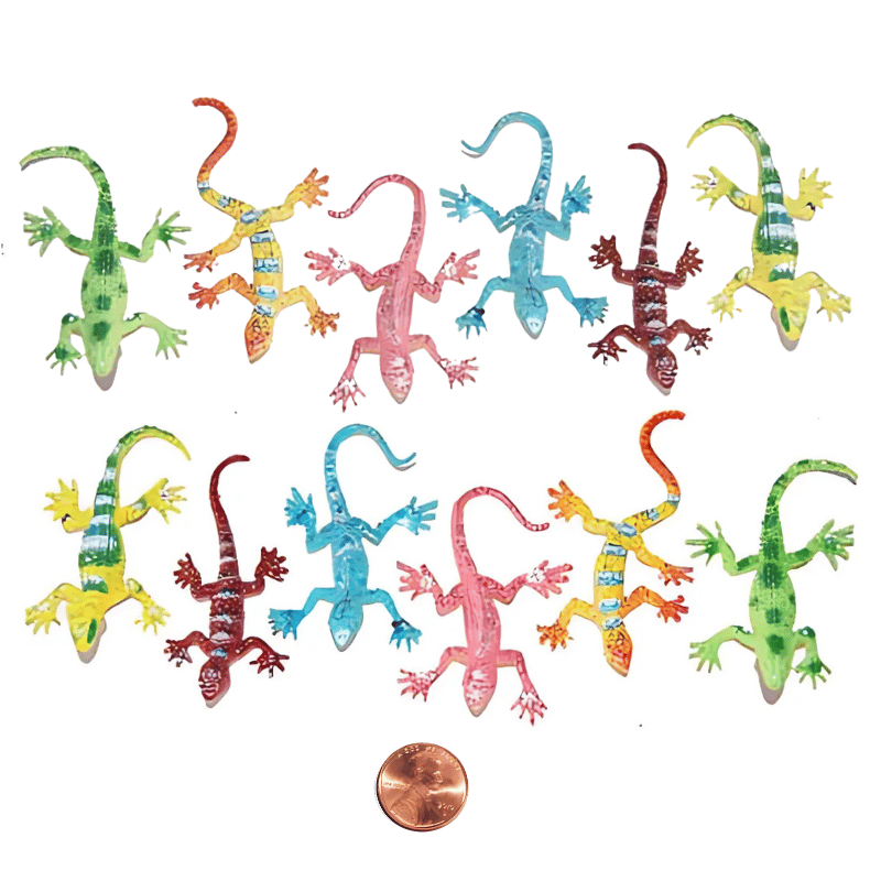 small glitter lizard novelty toy