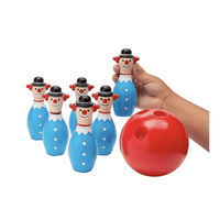 Thumbnail for small plastic clown bowling set