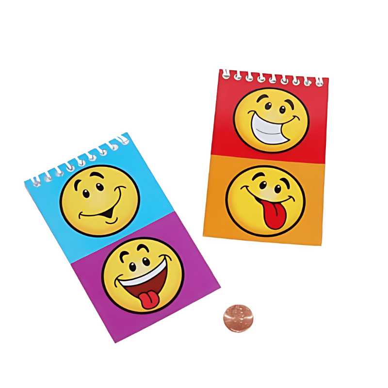 smile face mini notepad