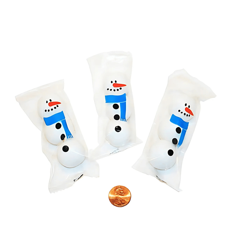 snowman themed gumballs