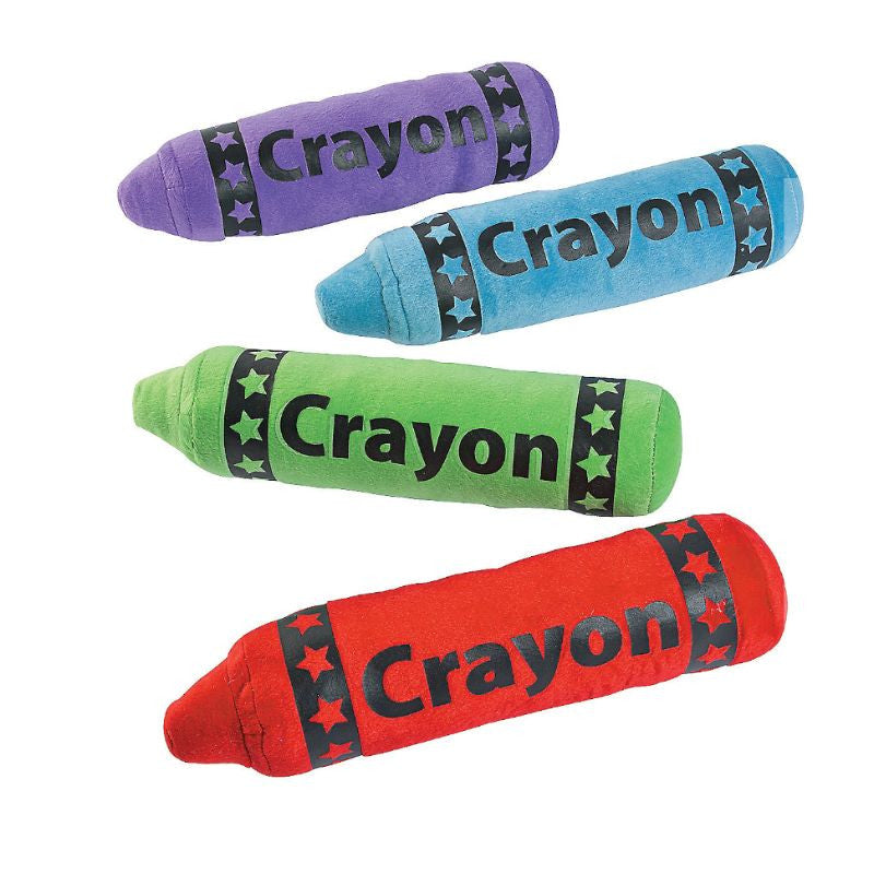 stuffed plush crayon pillows