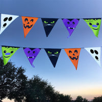 Thumbnail for Halloween Pennant Banner - Large Plastic Flags on a Rope  - New