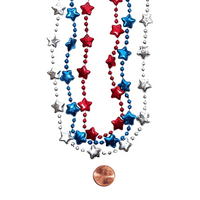 Thumbnail for star necklaces bulk red blue patriotic