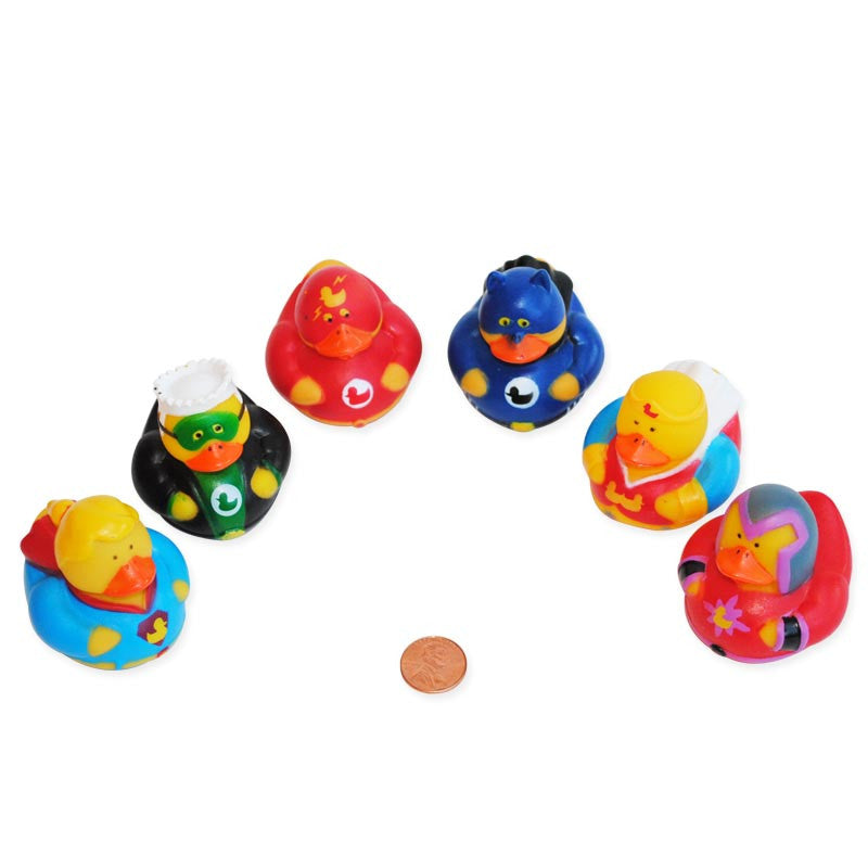 Super Hero Mini Rubber Ducks