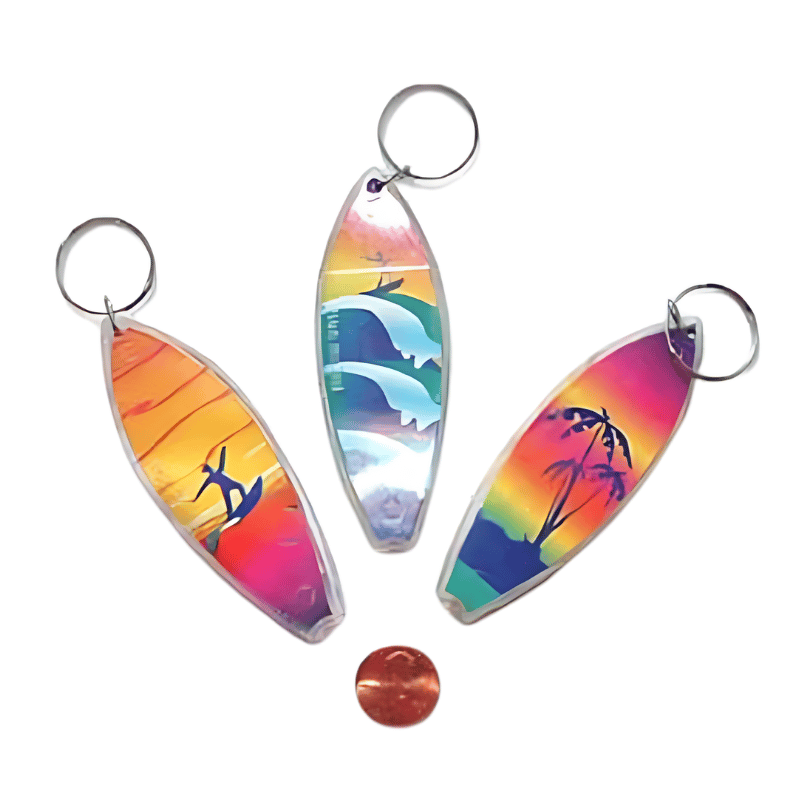 surfboard keychains