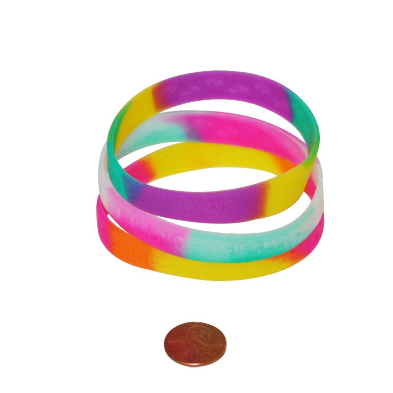 Walking with Jesus Rubber Bracelets