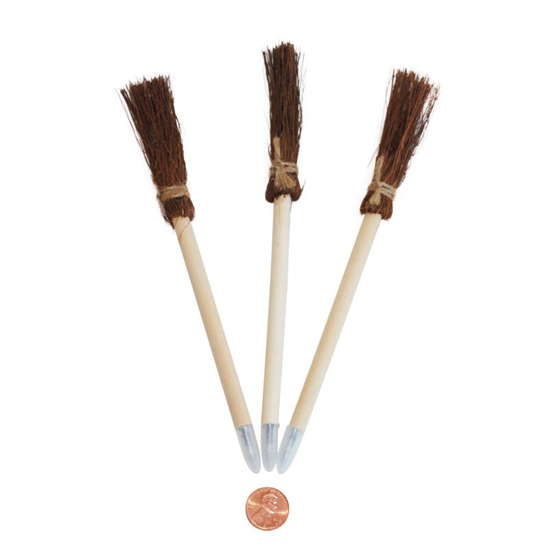 Wooden Witches Broom Pens